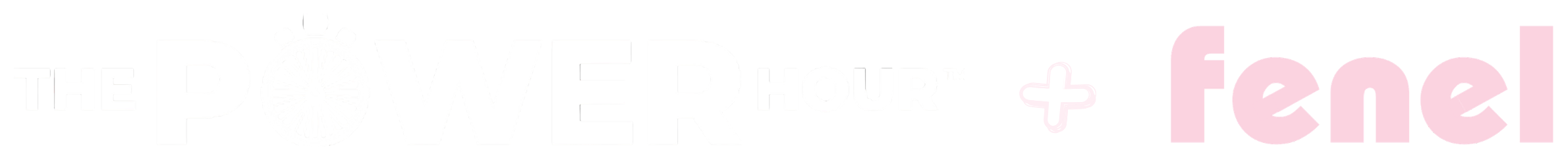The Power Hour and fenel logos